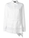 asymmetric layered design shirt