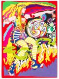 psychedelic motif clutch 