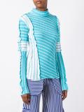 raw twist seam sweater