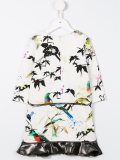 bird print dress