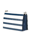 DD striped shoulder bag