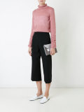 straight cropped trousers 