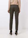 embroidered slim-fit pants
