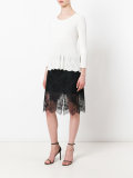 flared knit top 