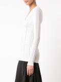 V-neck knitted blouse