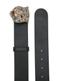 tiger embellished belt