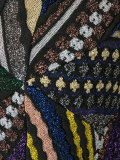 zigzag metallic knitted tank