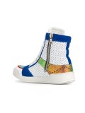 punch hole hi-top sneakers