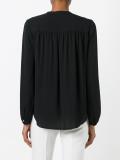 tie neck shift blouse