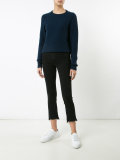 raw hem cropped jeans