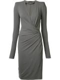 wrap effect dress