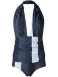 gathered swimsuit