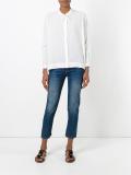 collarless shirt