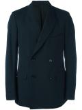 double breasted buttoned blazer