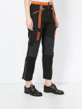 contrast panel track pants