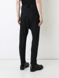 tailored drop crotch pants