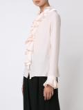 'Charmeuse Longsleeved Ruffled' shirt