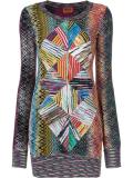 patterned sweater dress