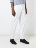 straight leg tailored trousers