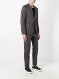 striped two-piece suit