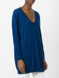 V-neck loose-fit jumper