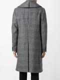 glen plaid mid coat