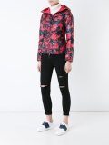 camouflage hooded puffer jacket