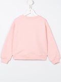 sequined logo sweatshirt