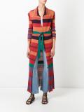 long striped ribbed cardigan