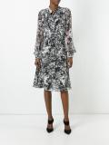flared floral print dress