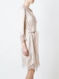 lace detail wrap dress