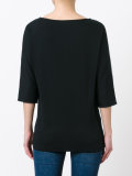 stylised rib trim sweatshirt