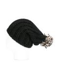 pompom ribbed beanie