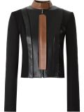 leather panel jacket