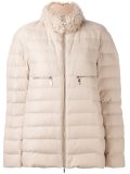 zipped puffer jacket