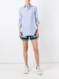 ruffle striped shirt