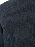 ribbed crew neck sweater