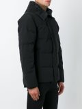 quilted hooded coat