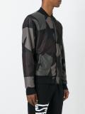 camouflage print bomber jacket