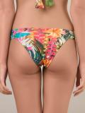 floral side ruched bikini bottom