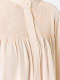 pleated yoke blouse