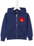 logo print hoodie