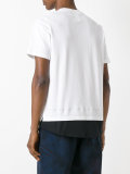 contrast hem T-shirt 