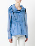 hooded raincoat