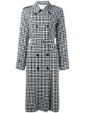 check print coat