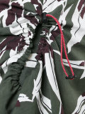 leaf print full skirt