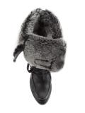 faux fur trim ankle boots