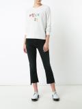 frayed cropped jeans