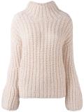 turtleneck ribbed sweater