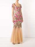 floral embroidery dress